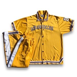 Los Angeles Lakers Warm Up Shooting Jumpsuit